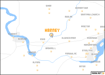 map of Harney