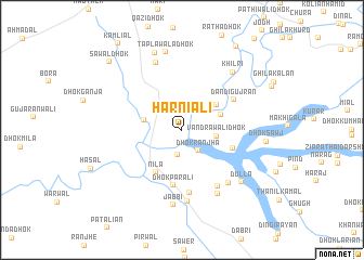 map of Harniāli