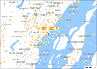 map of Harniwāla