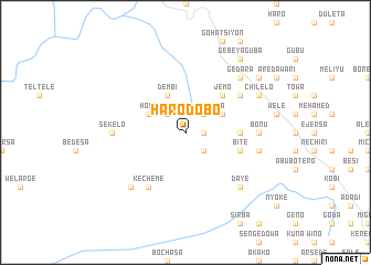 map of Hāro Dobo