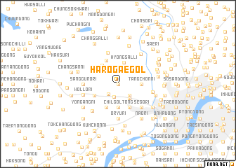 map of Harogae-gol