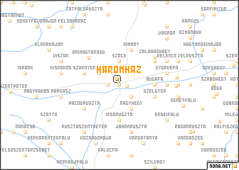 map of Háromház