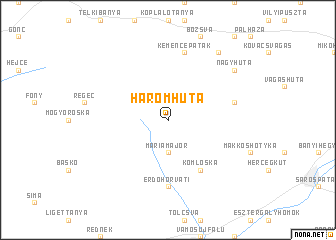 map of Háromhuta