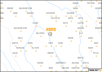 map of Hāro