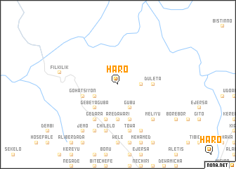 map of Hāro