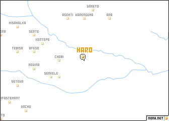 map of Hāro