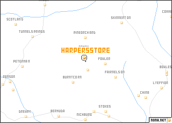 map of Harpers Store