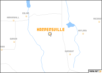 map of Harpersville