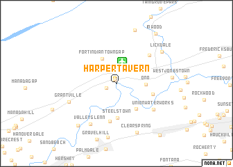 map of Harper Tavern