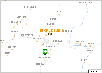 map of Harpertown