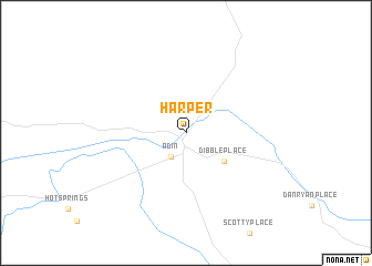 map of Harper