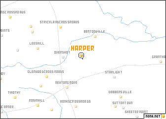 map of Harper