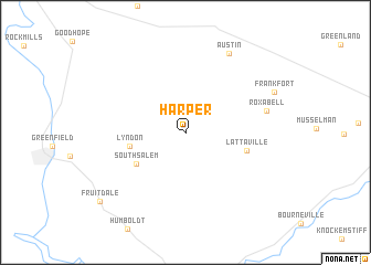 map of Harper