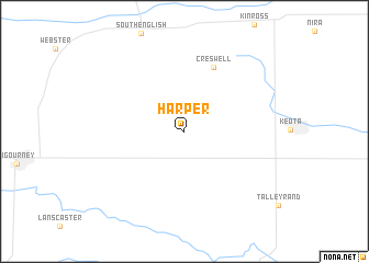 map of Harper