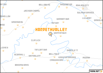 map of Harpeth Valley