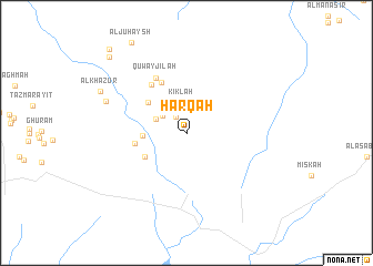 map of Ḩarqah