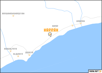 map of Ḩarrah