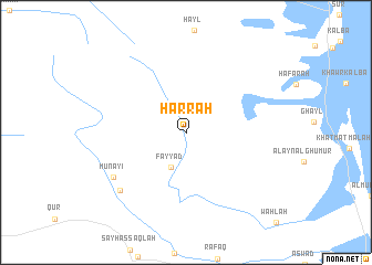 map of Ḩarrah