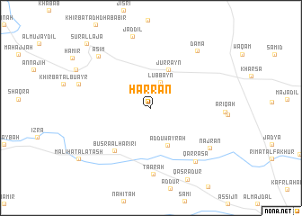 map of Ḩarrān