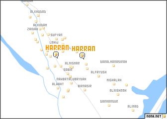 map of Harrān