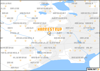 map of Harrestrup