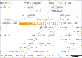 map of Harréville-les-Chanteurs