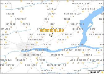 map of Harridslev