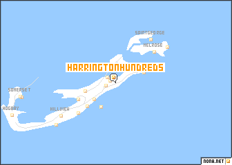 map of Harrington Hundreds