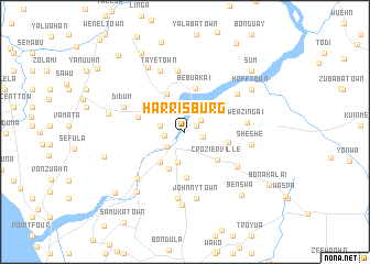 map of Harrisburg