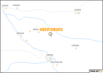 map of Harrisburg