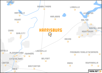 map of Harrisburg