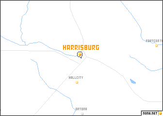 map of Harrisburg