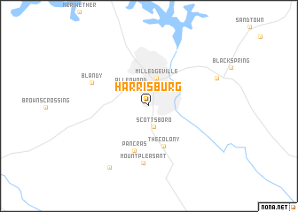 map of Harrisburg