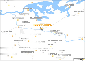 map of Harrisburg