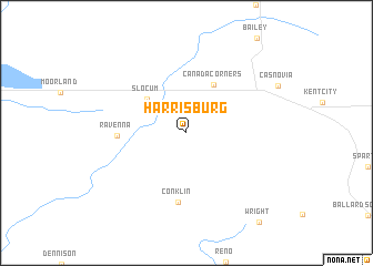 map of Harrisburg