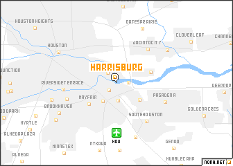 map of Harrisburg