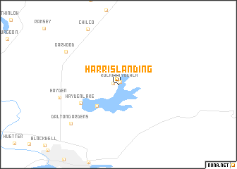 map of Harris Landing