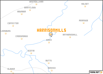 map of Harrison Mills