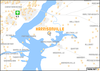 map of Harrisonville