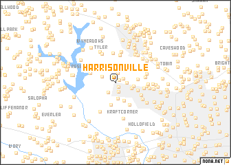 map of Harrisonville