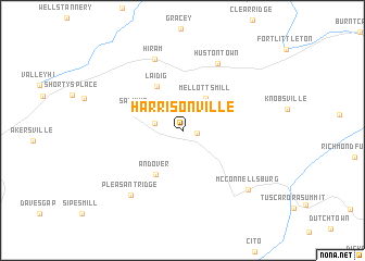 map of Harrisonville