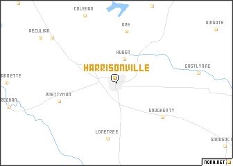 map of Harrisonville