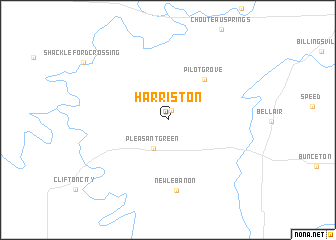 map of Harriston