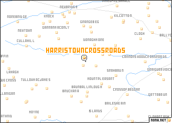 map of Harristown Cross Roads