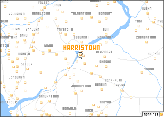 map of Harris Town