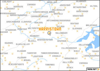 map of Harristown