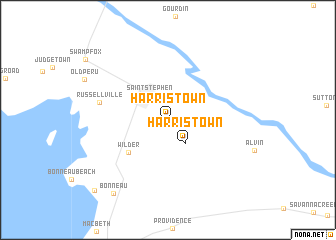 map of Harris Town