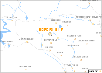 map of Harrisville