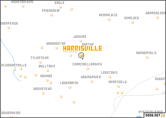 map of Harrisville