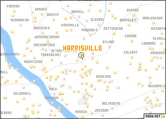 map of Harrisville